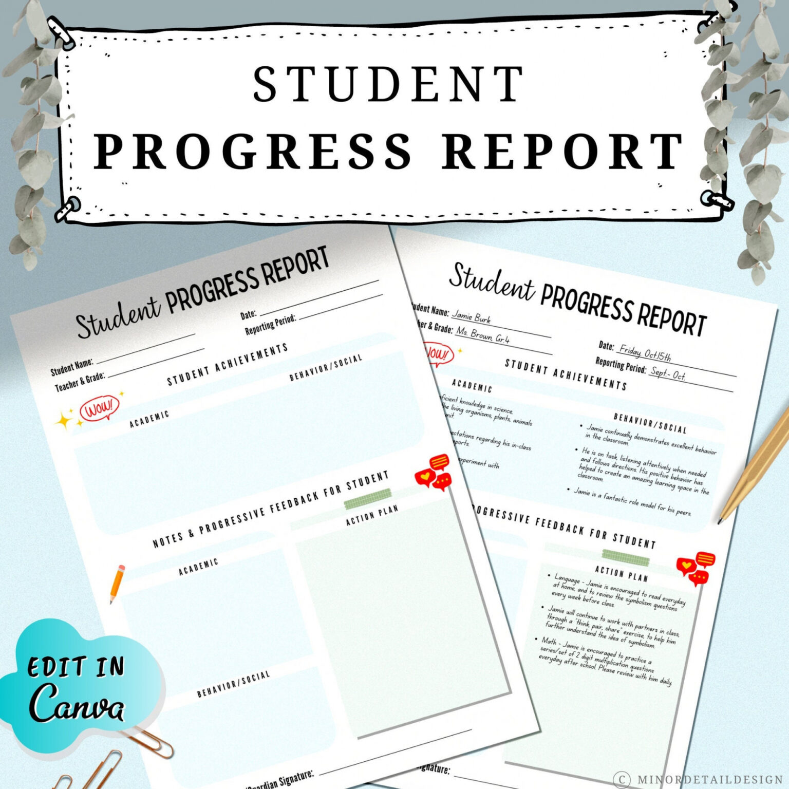 5 Printable Esl Student Progress Report Template Sample - Tacitproject