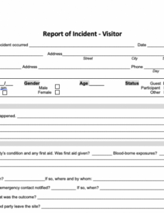 6  Patient Incident Report Form Template Pdf