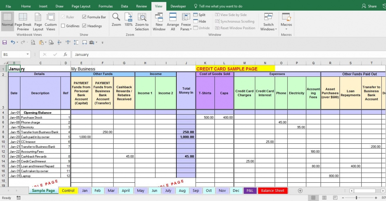 6 Printable Company Purchasing Expense Report Template Sample