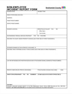 6  Work Related Incident Report Template Docs