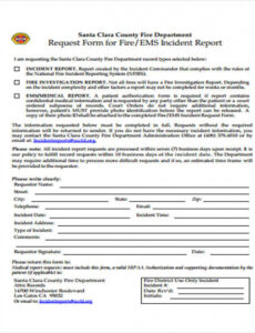 7 Editable Fire Incident Investigation Report Template Example