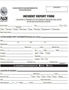 7 Editable Medical Office Incident Report Template Example