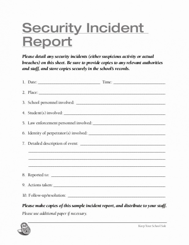 7} Editable Security Guard Daily Activity Report Template Sample