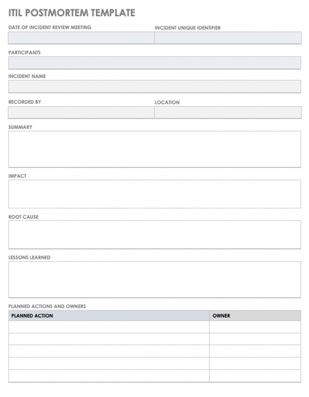 7} Printable It Security Incident Report Template Xls