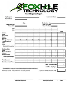 8 Editable Beautiful Modern Expense Report Template Docx