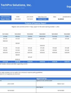 8 Editable Bi Weekly Maintenance Expense Report Template Xls