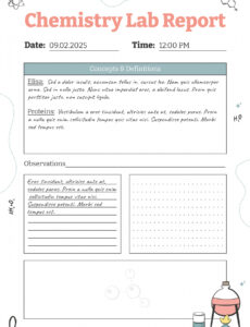 8 Editable Ib Chemistry Lab Report Template