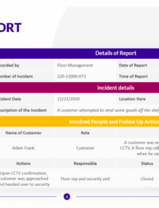 8 Editable Power Outage Incident Report Template Pdf