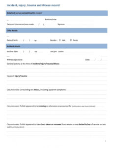 8  Swimming Pool Incident Report Template Docs