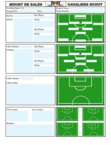 9 Editable Football Defensive Scouting Report Template Example