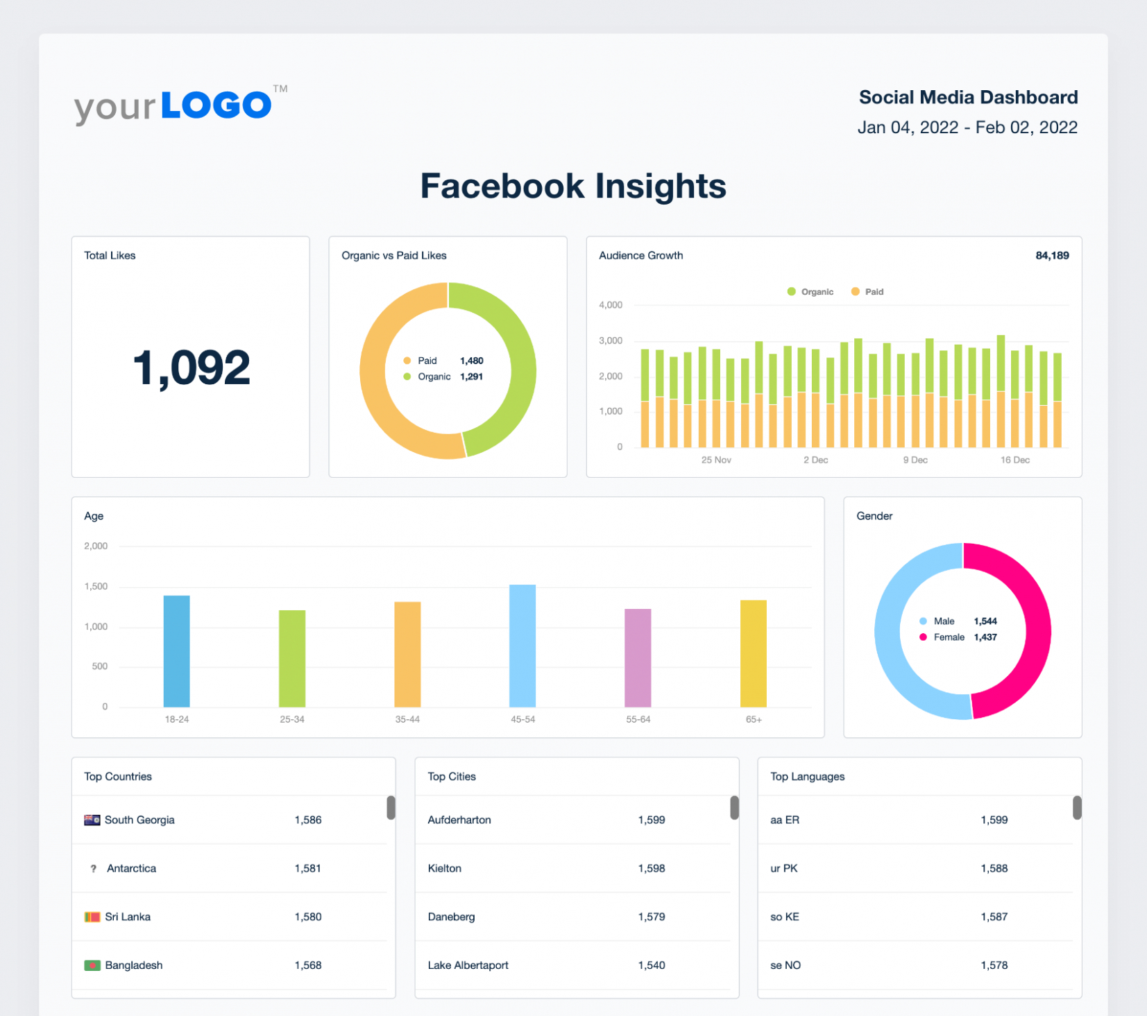 9 Editable Social Media Analytics Report Template Pdf