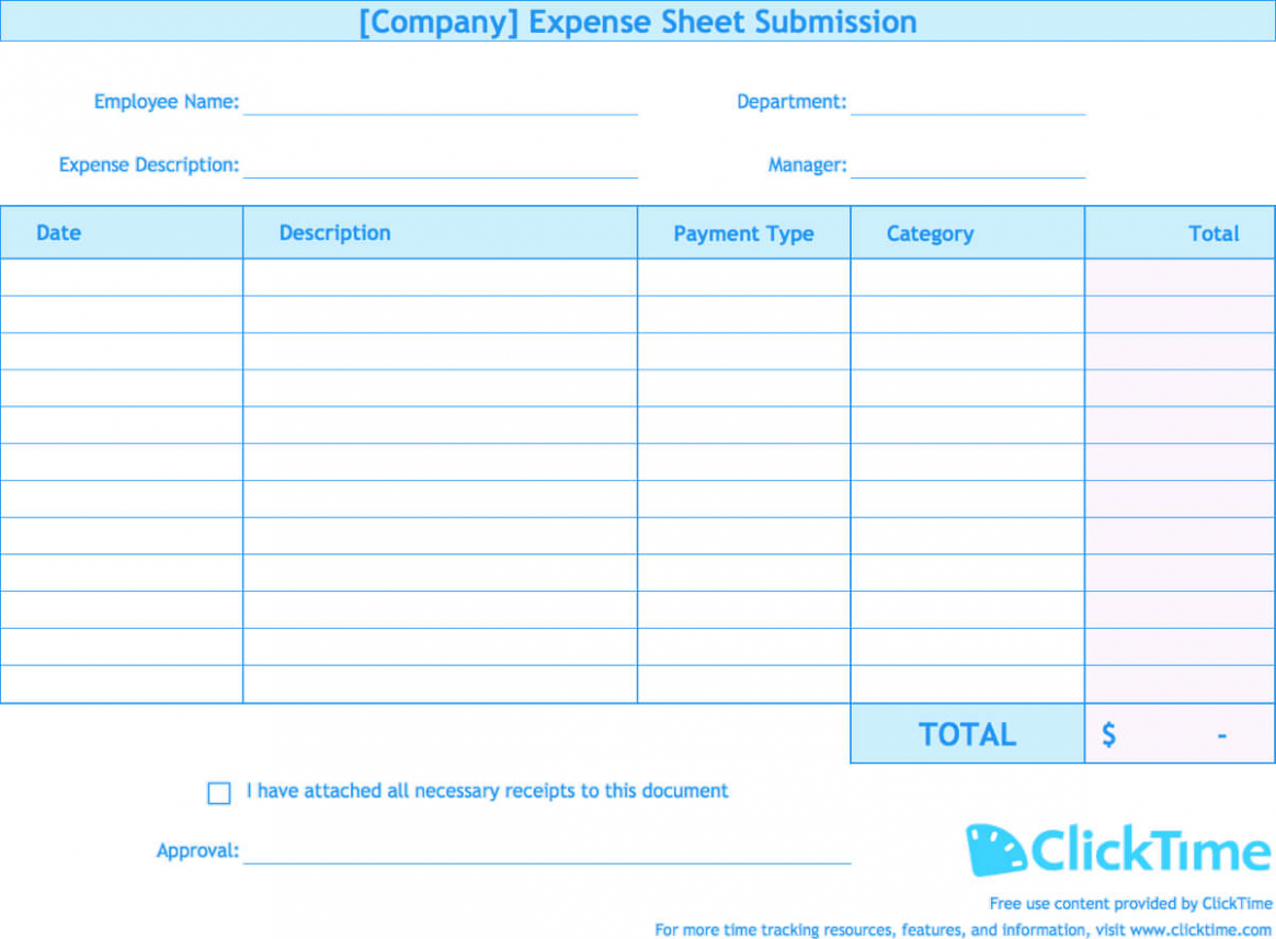 9 Printable Butler University Expense Report Template