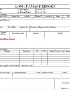 9 Printable Loss Prevention Incident Report Template Excel