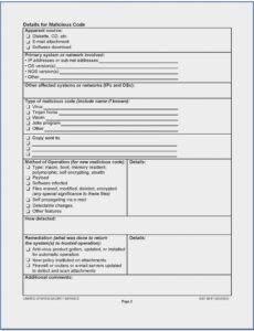 9 Printable Nist Incident Response Report Template Docs