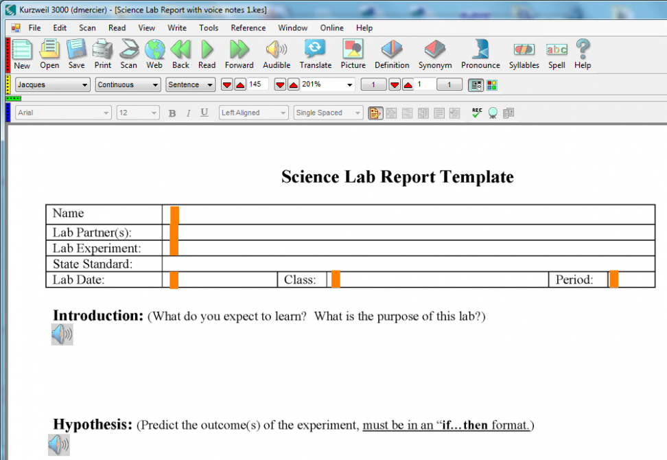 9 Printable Science Fair Lab Report Template Pdf