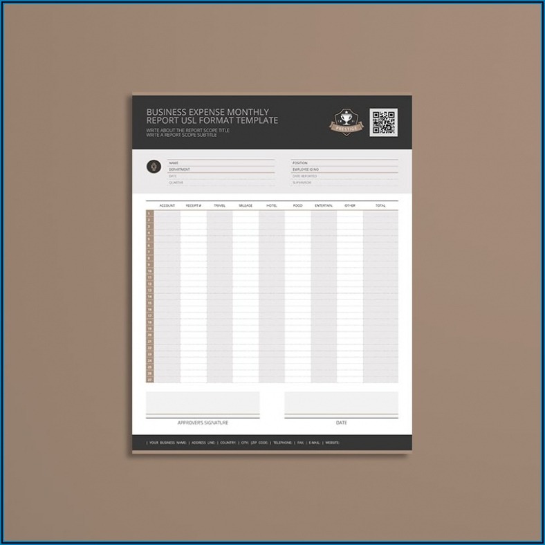 Best Editable Clean Monthly Income And Expense Report Template Sample