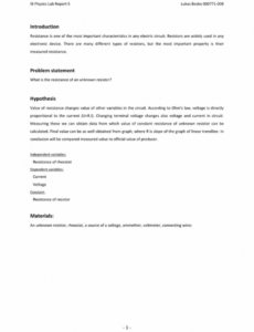 Best Editable Ib Biology Lab Report Template Sample