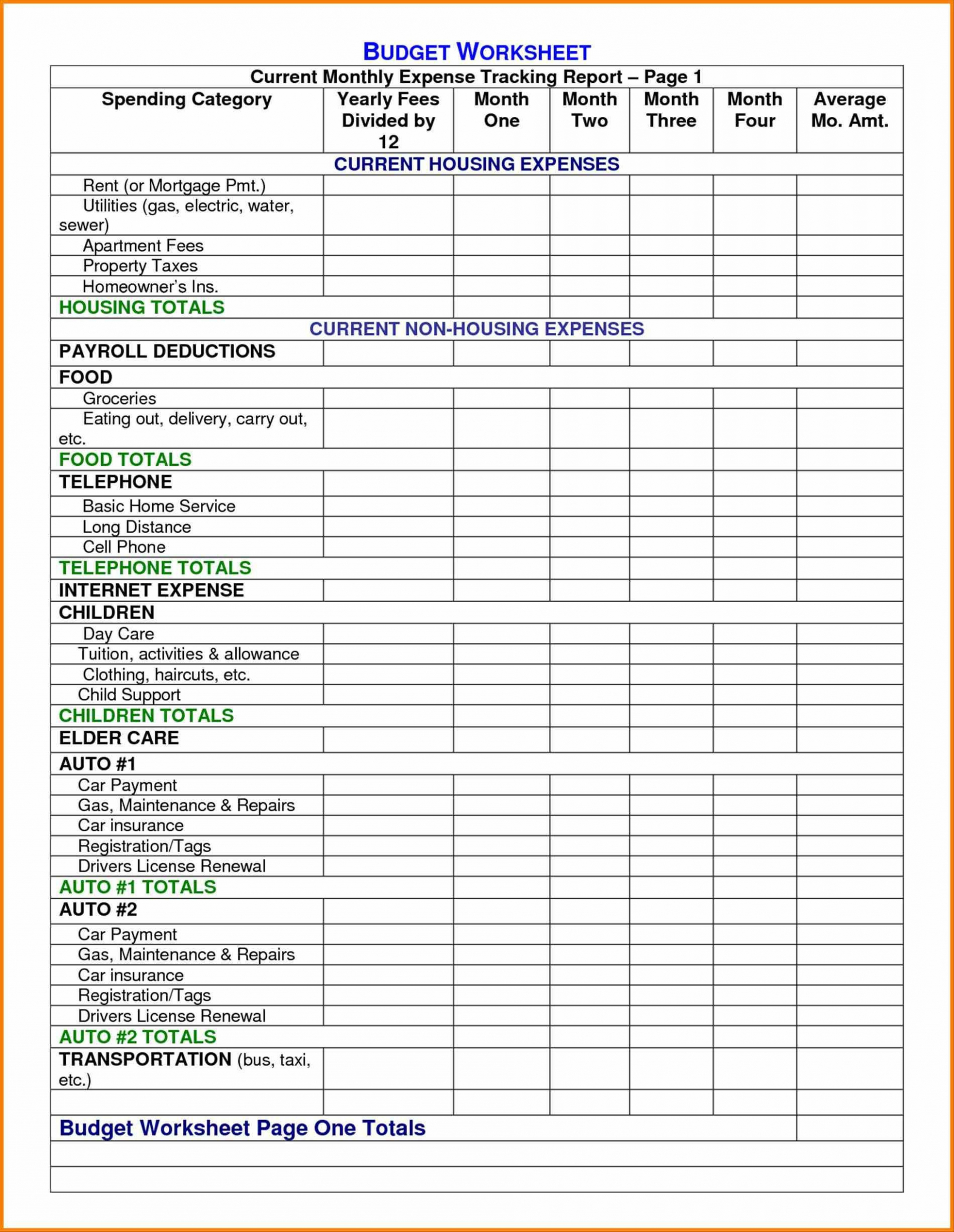 Best Printable Business Detailed Expense Report Template Docx