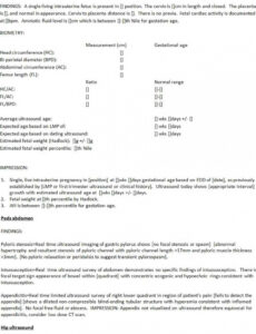 Best Printable Carotid Doppler Ultrasound Report Template Pdf