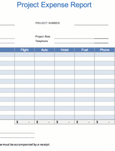 Business Credit Card Expense Report Template Excel