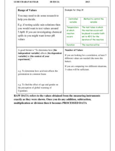 Editable Ib Biology Lab Report Template Doc