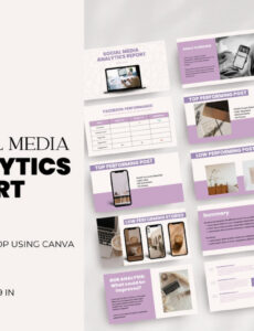 Editable Social Media Analytics Report Template Excel