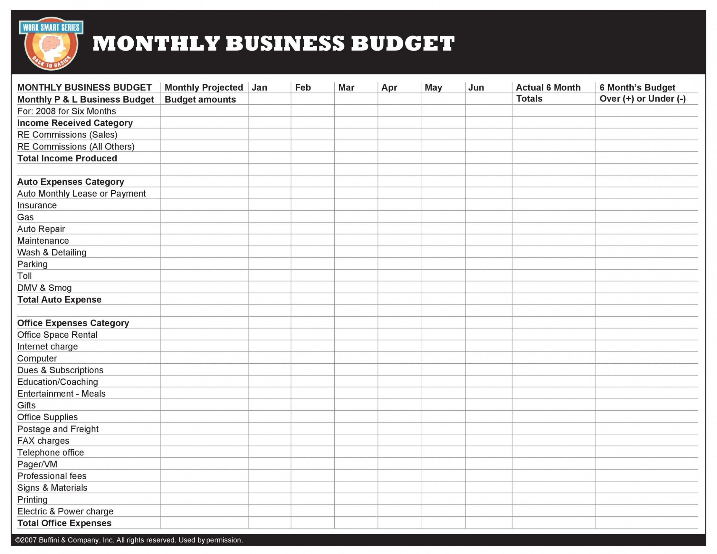 Free Printable Clean Monthly Income And Expense Report Template Sample