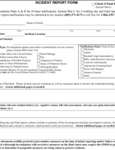 Free Printable Fire Incident Investigation Report Template Pdf