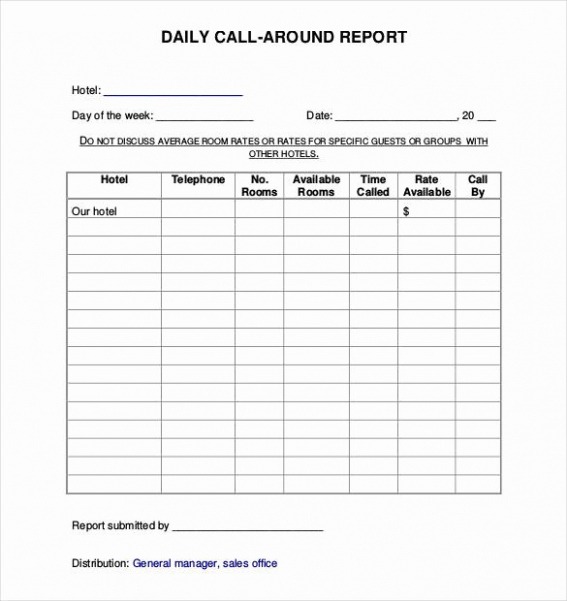 Free  Security Guard Daily Activity Report Template Docx