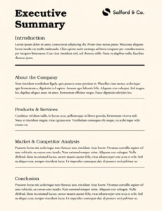 Printable Post Incident Executive Summary Report Template Docx