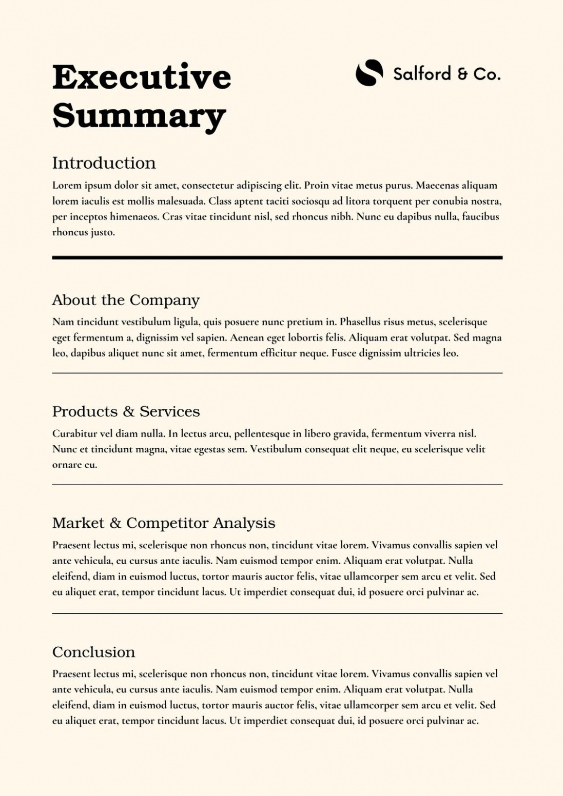 Printable Post Incident Executive Summary Report Template Docx