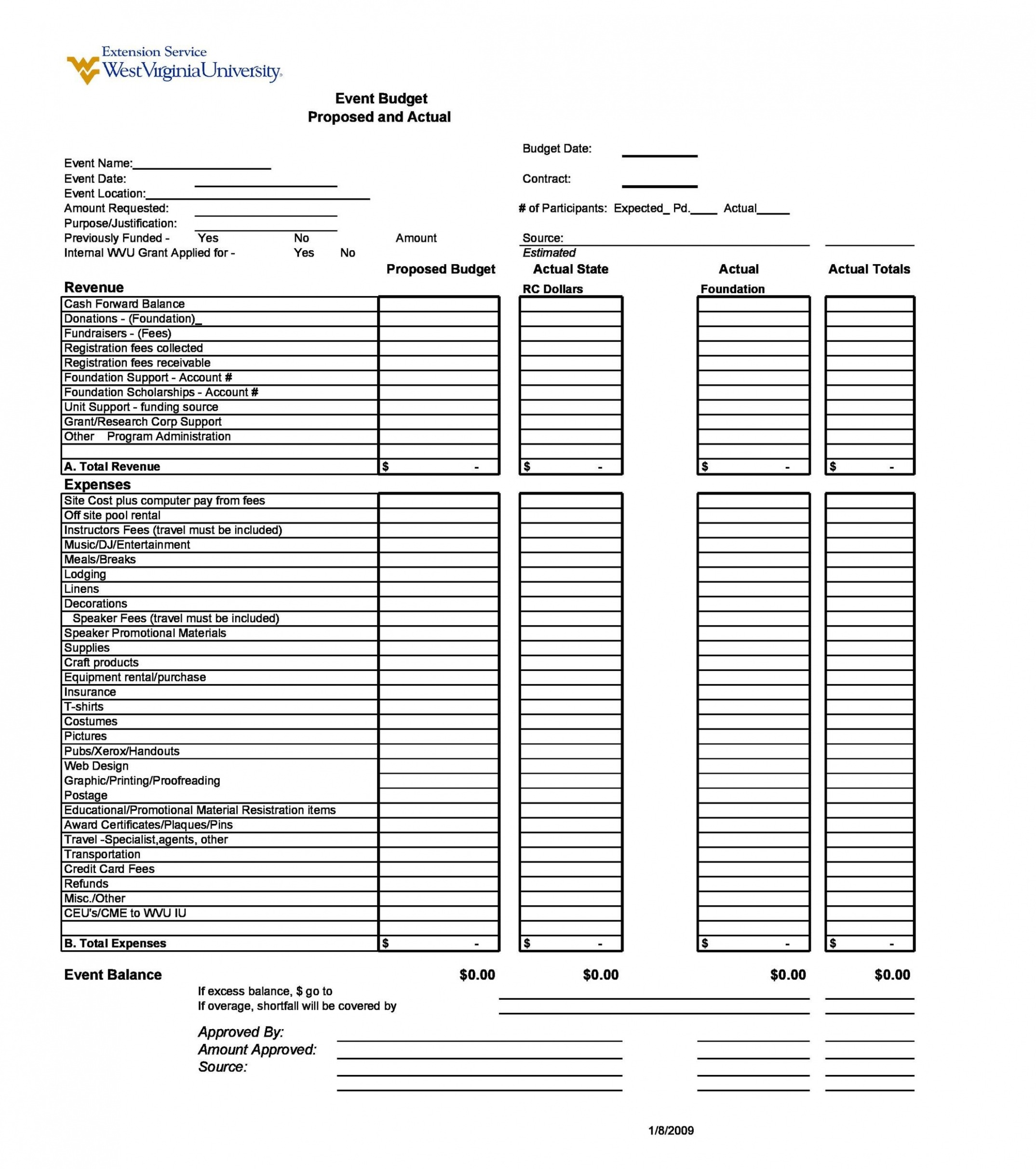 Top  Church Event Expense Report Template Pdf