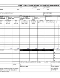 Top Printable Beautiful Modern Expense Report Template Example