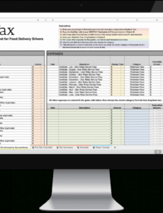 Top Printable Delivery Driver Expense Report Template Pdf