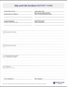 Top  Workers Compensation Incident Report Template Word