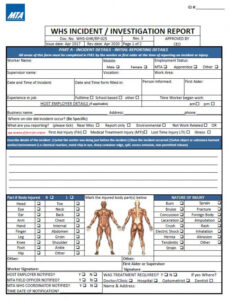 Work Injury Incident Report Template Docx