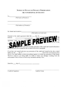 Chicago Lease Renewal Notice Template Word