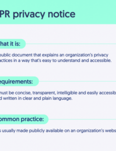 Editable Privacy Notice For Job Applicants Template Excel