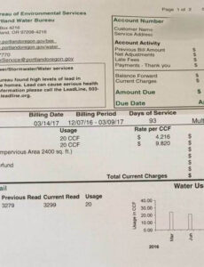 Notice Of Water Bill Increase Template Excel Sample