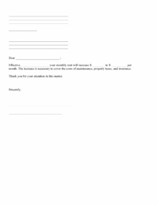 Professional Colorado Rent Increase Notice Template Word