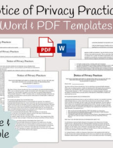 Professional Notice Of Privacy Practices Dental Template Doc Sample