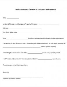 30 Day Notice To Transfer Apartments Letter Template Word