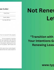 Best Lease Non Renewal Notice Template Doc Sample