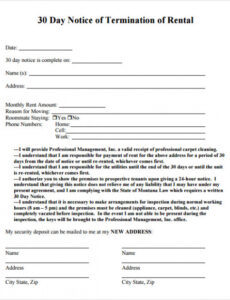 Editable 30 Day Notice To Transfer Apartments Letter Template Pdf