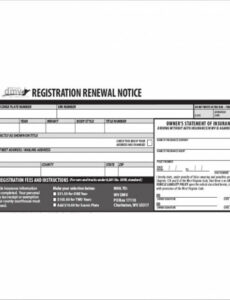 Editable Insurance Renewal Notice Template Doc Example