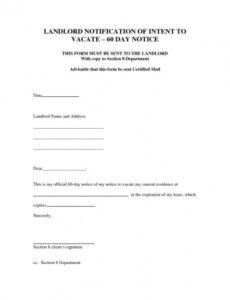 Free 30 Day Notice To Move Out Template Doc