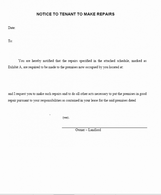 Notice To Landlord Of Moving Out Template Doc