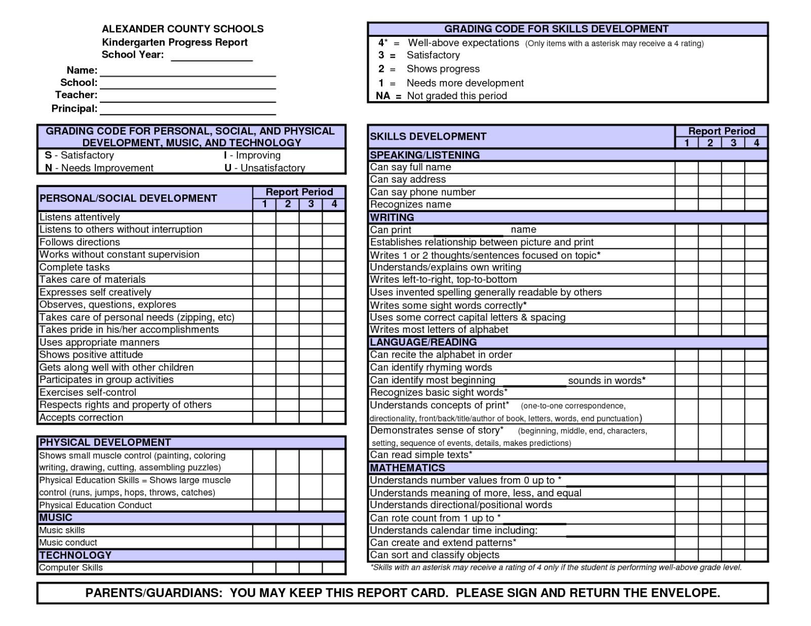 6 Editable Primary School Progress Report Template Xls