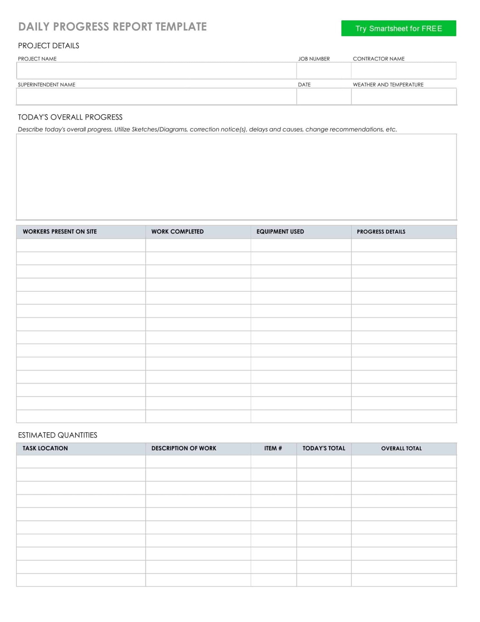 8  Summer School Progress Report Template Doc