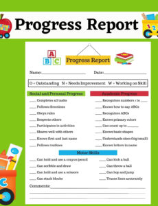 9  Primary School Progress Report Template Docs